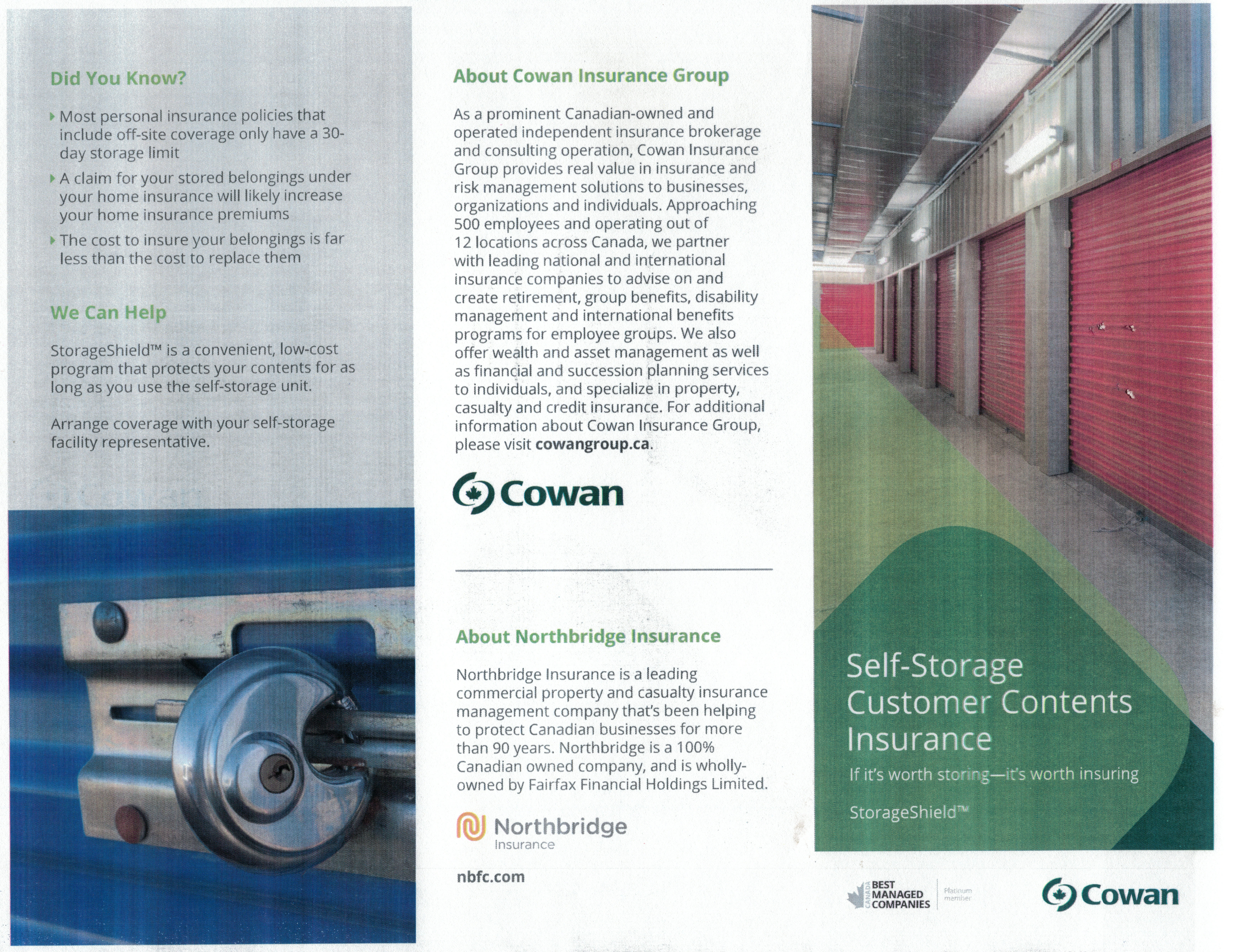 Insurance Brochure - Page 1